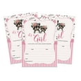 thumbnail image 1 of Inkdotpot 30 Raccoon Fill In StyleBaby Shower Invitation Cards Gender Reveal Blank Invites, 1 of 5
