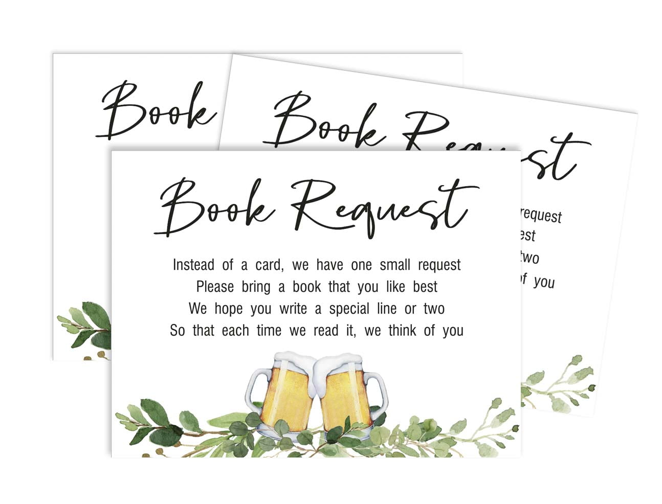 Inkdotpot 30A Baby is Brewing Gender Neutral Cheers Baby Shower Book Request Cards Bring A Book Instead Of A Card Baby Shower Invitations Inserts Games