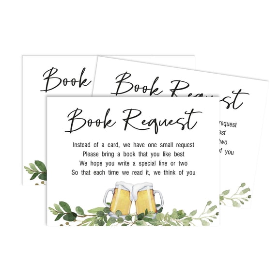Inkdotpot 30A Baby is Brewing Gender Neutral Cheers Baby Shower Book Request Cards Bring A Book Instead Of A Card Baby Shower Invitations Inserts Games