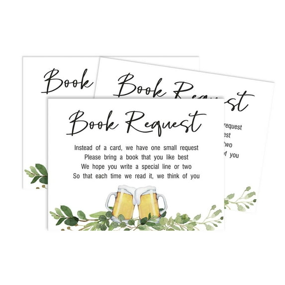 Inkdotpot 30A Baby is Brewing Gender Neutral Cheers Baby Shower Book Request Cards Bring A Book Instead Of A Card Baby Shower Invitations Inserts Games