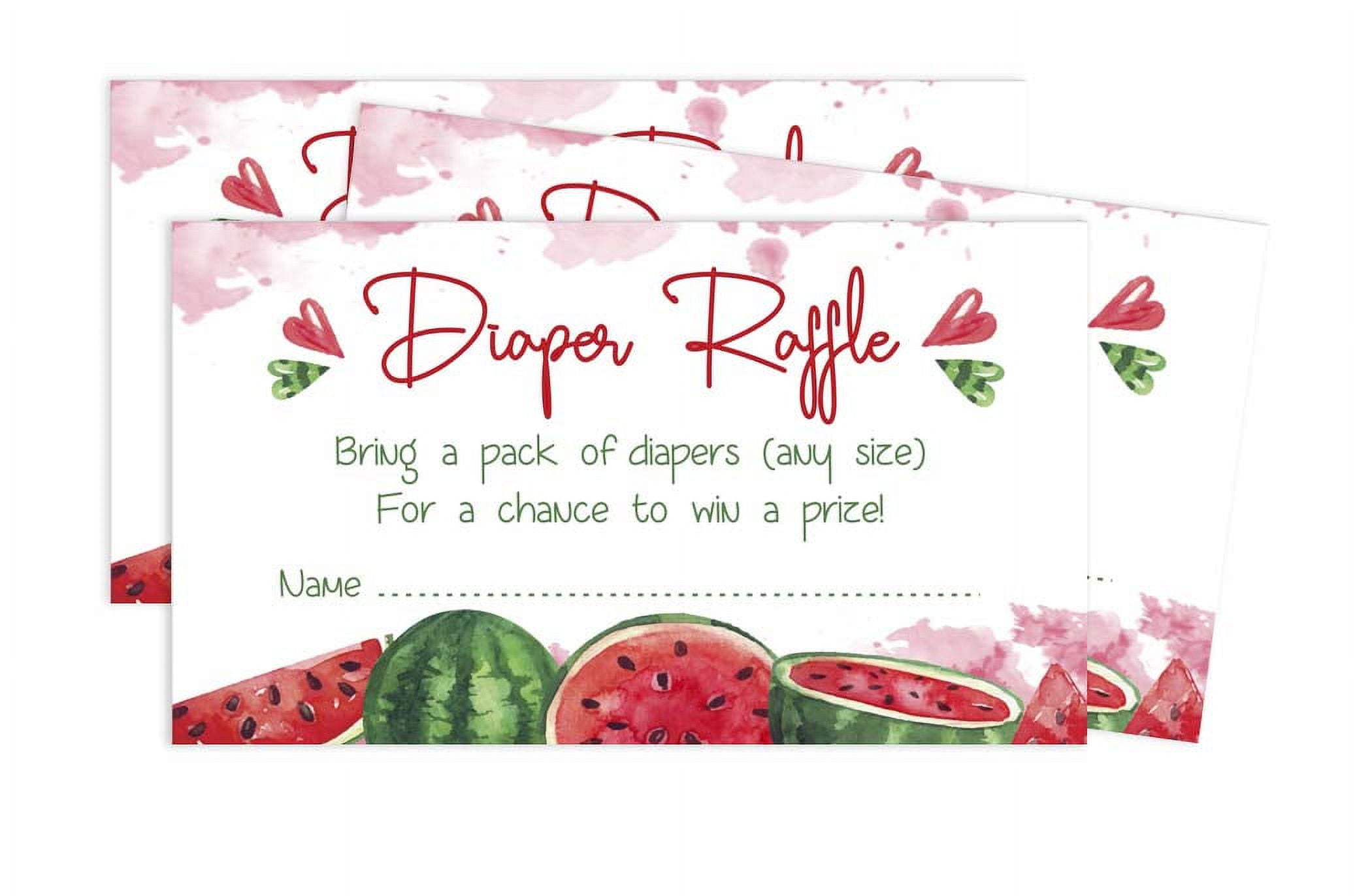 Inkdotpot 30Baby ShowerDiaper Raffle Ticket Lottery Insert Cards Supplies Games For Baby Shower Party Gender Neutral Bring A Pack Of Diapers To Win Favors Gifts And Prizes