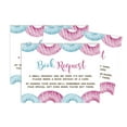 thumbnail image 1 of Inkdotpot 30Donuts He Or She Gender Reveal Baby Shower Book Request Cards Bring A Book Instead Of A Card Baby Shower Invitations Inserts Games, 1 of 6