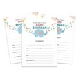 thumbnail image 1 of Inkdotpot 30Elephant Jungle Animals Baby Shower Invitation Cards Gender Neutral Fill In Blank Invites, 1 of 7