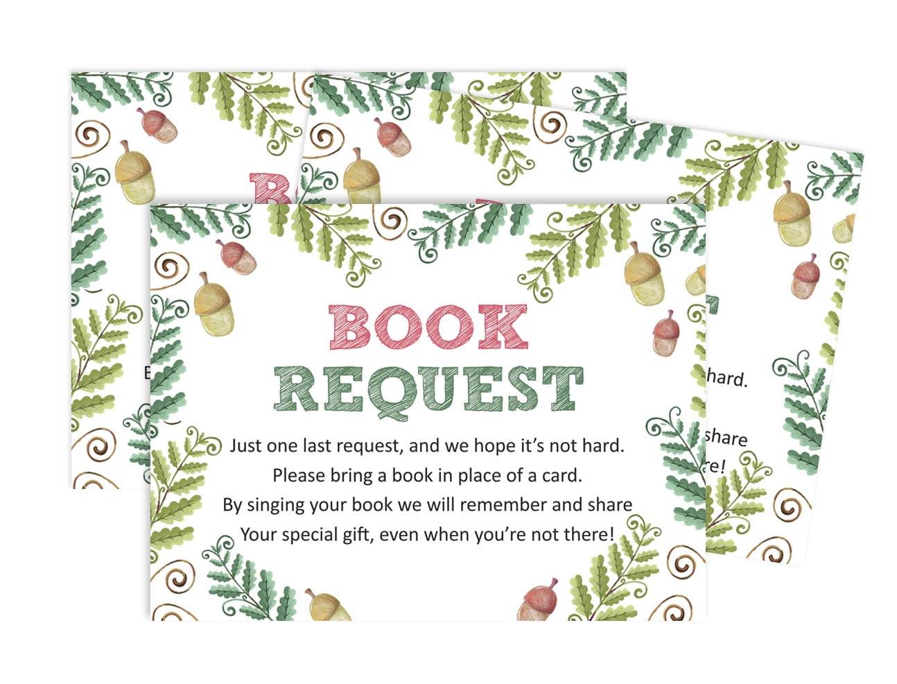 Inkdotpot 30Floral Gender Neutral Baby Shower Book Request Cards Bring A Book Instead Of A Card Baby Shower Invitations Inserts Games