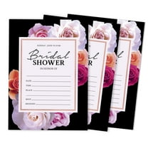 Inkdotpot 30FloralFill-In Style Bridal Shower Invitations Wedding Blank Invites