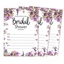 Inkdotpot 30FloralFill-In Style Bridal Shower Invitations Wedding Blank Invites
