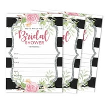 Inkdotpot 30FloralFill-In Style Bridal Shower Invitations Wedding Blank Invites