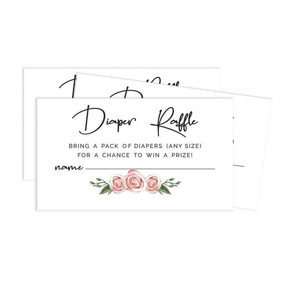 Inkdotpot 30Fox Jungle Animals Baby ShowerDiaper Raffle Ticket Lottery Insert Cards Supplies Games For Baby Shower Party Bring A Pack Of Diapers To Win Favors Gifts And Prizes