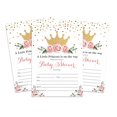 thumbnail image 1 of Inkdotpot 30Gender Reveal Baby Shower Invitation Cards Princess Fill In Blank Invites, 1 of 7