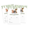 thumbnail image 1 of Inkdotpot 30Jungle Animals Baby Shower Invitation Cards Gender Neutral Fill In Blank Invites, 1 of 7