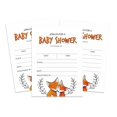 thumbnail image 1 of Inkdotpot 30Jungle Animals Baby Shower Invitation Cards Gender Neutral Fill In Blank Invites, 1 of 7