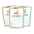 thumbnail image 1 of Inkdotpot 30Jungle Animals Baby Shower Invitation Cards Gender Neutral Fill In Blank Invites, 1 of 7