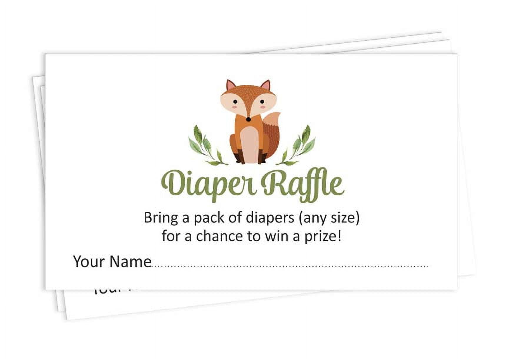 Inkdotpot 30Jungle Animals Baby ShowerDiaper Raffle Ticket Lottery Insert Cards Supplies Games For Baby Shower Party Bring A Pack Of Diapers To Win Favors Gifts And Prizes
