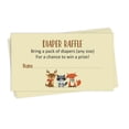 thumbnail image 1 of Inkdotpot 30Jungle Animals Baby ShowerDiaper Raffle Ticket Lottery Insert Cards Supplies Games For Baby Shower Party Bring A Pack Of Diapers To Win Favors Gifts And Prizes, 1 of 1