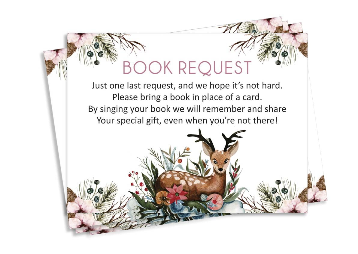 Inkdotpot 30Jungle Animals Gender Neutral Baby Shower Book Request Cards Bring A Book Instead Of A Card Baby Shower Invitations Inserts Games