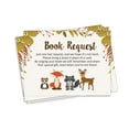 thumbnail image 1 of Inkdotpot 30Jungle Animals Gender Neutral Baby Shower Book Request Cards Bring A Book Instead Of A Card Baby Shower Invitations Inserts Games, 1 of 6