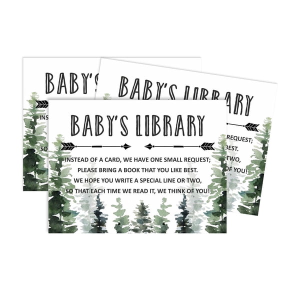 Inkdotpot 30Jungle Animals Greatest Adventure Baby Shower Book Request Cards Bring A Book Instead Of A Card Baby Shower Invitations Inserts Games