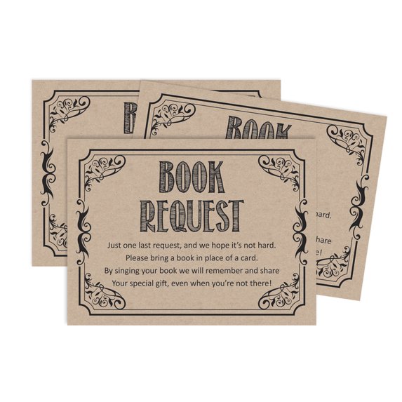 Inkdotpot 30Little Man Its a Boy Baby Shower Rustic Book Request Cards Bring A Book Instead Of A Card Baby Shower Invitations Inserts Games