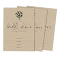 thumbnail image 1 of Inkdotpot 30Rustic Kraft PaperFill-In Style Bridal Shower Invitations Wedding Blank Invites, 1 of 8