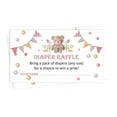 thumbnail image 1 of Inkdotpot 30Teddy Bear Baby ShowerDiaper Raffle Ticket Lottery Insert Cards Supplies Games For Baby Shower Party Bring A Pack Of Diapers To Win Favors Gifts And Prizes, 1 of 5
