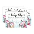 thumbnail image 1 of Inkdotpot 30Winter Jungle Theme Gender Neutral Baby Shower Book Request Cards Bring A Book Instead Of A Card Baby Shower Invitations Inserts Games, 1 of 6
