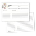 thumbnail image 1 of Inkdotpot 4x6 Inch Recipe Cards (Set of 50) , Thick Double Sided Premium Card Stock- Modern Style White Recipe Notecards for Weddings- Bridal- Baby Shower - Baking Theme, 1 of 6