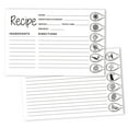 thumbnail image 1 of Inkdotpot 4x6 Inch Recipe Cards (Set of 50) , Thick Double Sided Premium Card Stock- Modern Style White Recipe Notecards for Weddings- Bridal- Baby Shower - Spices Theme, 1 of 6