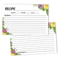 thumbnail image 1 of Inkdotpot 4x6 Inch Recipe Cards (Set of 50) , Thick Double Sided Premium Card Stock- Modern Style White Recipe Notecards for Weddings- Bridal- Baby Shower - Tropical Theme, 1 of 6