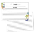 thumbnail image 1 of Inkdotpot 4x6 Inch Recipe Cards (Set of 50) , Thick Double Sided Premium Card Stock- Modern Style White Recipe Notecards for Weddings- Bridal- Baby Shower - Veggies Theme, 1 of 6