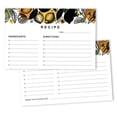 thumbnail image 1 of Inkdotpot 4x6 Inch Recipe Cards (Set of 50) , Thick Double Sided Premium Card Stock- Modern Style White Recipe Notecards for Weddings- Bridal- Baby Shower - fruits Theme, 1 of 6