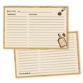 thumbnail image 1 of Inkdotpot 4x6 Inch Recipe Cards (Set of 50) , Thick Double Sided Premium Card Stock- Modern Style White Recipe Notecards for Weddings- Bridal- Baby Shower - Kitchen Theme, 1 of 6