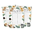 thumbnail image 1 of Inkdotpot 50 BabyAlphabetABCGameFloral & Animals Baby Shower Game Gender Neutral Party Supplies, 1 of 6