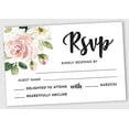 thumbnail image 1 of Inkdotpot 50 Blank RSVP Cards With White Envelopes Floral 4"x6" Response Cards-RSVP Reply Card For Wedding-Bridal Shower-Baby Shower-Rehearsal Dinner, 1 of 7