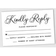 thumbnail image 1 of Inkdotpot 50 Blank RSVP Cards With White Envelopes-White Style Response Card-RSVP For Wedding-Rehearsal Dinner-Baby Shower-Bridal Shower-Engagement Party Invitations, 1 of 7