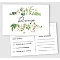 thumbnail image 1 of Inkdotpot 50 Blank RSVP Postcards Greenery Print 4"X6" Response Cards,RSVP Reply Card For Wedding,Bridal Shower,Baby Shower, 1 of 5