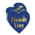 thumbnail image 1 of Inkdotpot 50 Pack Real Gold Foil Paper Tag Thank You Bridal Shower-Baby Shower-Retirement-Wedding-Birthday Favor Hang Tag, 1 of 8