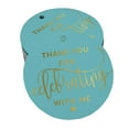 thumbnail image 1 of Inkdotpot 50 Pack Real Gold Foil Paper Tag ThankYou For Celebrating With Me Birthday Favor Hang Tag, 1 of 6