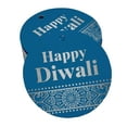 thumbnail image 1 of Inkdotpot 50 Pack Real Silver Foil Paper Tags Happy Diwali Favor Hang Tags, 1 of 7