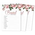 thumbnail image 1 of Inkdotpot 50-Pack Wedding Word Scramble Bridal Shower Game Cards Floral Party Wedding Supplies, 1 of 8