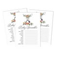 thumbnail image 1 of Inkdotpot 50-PackBaby WordScrambleBaby ShowerGame Cards Gender Neutral Deer Animal Party Supplies-Fun Baby Shower Game Favors, 1 of 6