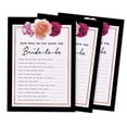 thumbnail image 1 of Inkdotpot 50-PackFloralHow Well Do You Know The Bride Bridal Shower Bachelorette PartyGameWho Know The Bride Best ActivityCards, 1 of 7