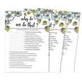 thumbnail image 1 of Inkdotpot 50-PackFloralWhy Do We Do That Bridal Wedding ShowerGameBachelorette Party ActivityGameCards, 1 of 7