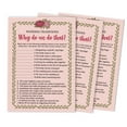thumbnail image 1 of Inkdotpot 50-PackFloralWhy Do We Do That Bridal Wedding ShowerGameBachelorette Party ActivityGameCards, 1 of 7