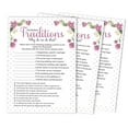 thumbnail image 1 of Inkdotpot 50-PackFloralWhy Do We Do That Bridal Wedding ShowerGameBachelorette Party ActivityGameCards, 1 of 7