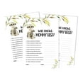 thumbnail image 1 of Inkdotpot 50 PackWho Knows Mommy BestBaby Shower GameCards Meerkat Baby Gender Neutral FunActivity Cards, 1 of 5