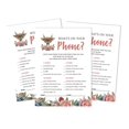 thumbnail image 1 of Inkdotpot 50 Sheets What'sIn Your PhoneBaby Shower GameCards Deer Jungle Animals Activity CardsPartyIdea Baby Shower Party Supply, 1 of 5