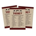 thumbnail image 1 of Inkdotpot 50 Sheets What'sIn Your PhoneBaby Shower GameCards Lumberjack Activity CardsPartyIdea Gender Neutral Baby Shower Rustic Kraft Party Supply, 1 of 5