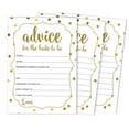 thumbnail image 1 of Inkdotpot Advice For The BrideCardsSet Of 50Gold ConfettiBridal Shower Activity Game, 1 of 7