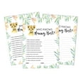 thumbnail image 1 of Inkdotpot Baby Cheetah Jungle Animals Who Knows Mommy BestBaby Shower GameCards FunActivity Cards Set Of 50Party Theme, 1 of 5