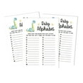 thumbnail image 1 of Inkdotpot Baby Shower Game Set Of 50 BabyAlphabetABCGame Dinosaur Jungle Animals Party Supplies, 1 of 6